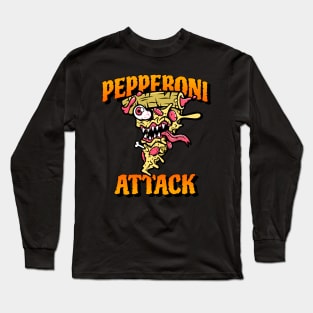 Pepperoni attack Long Sleeve T-Shirt